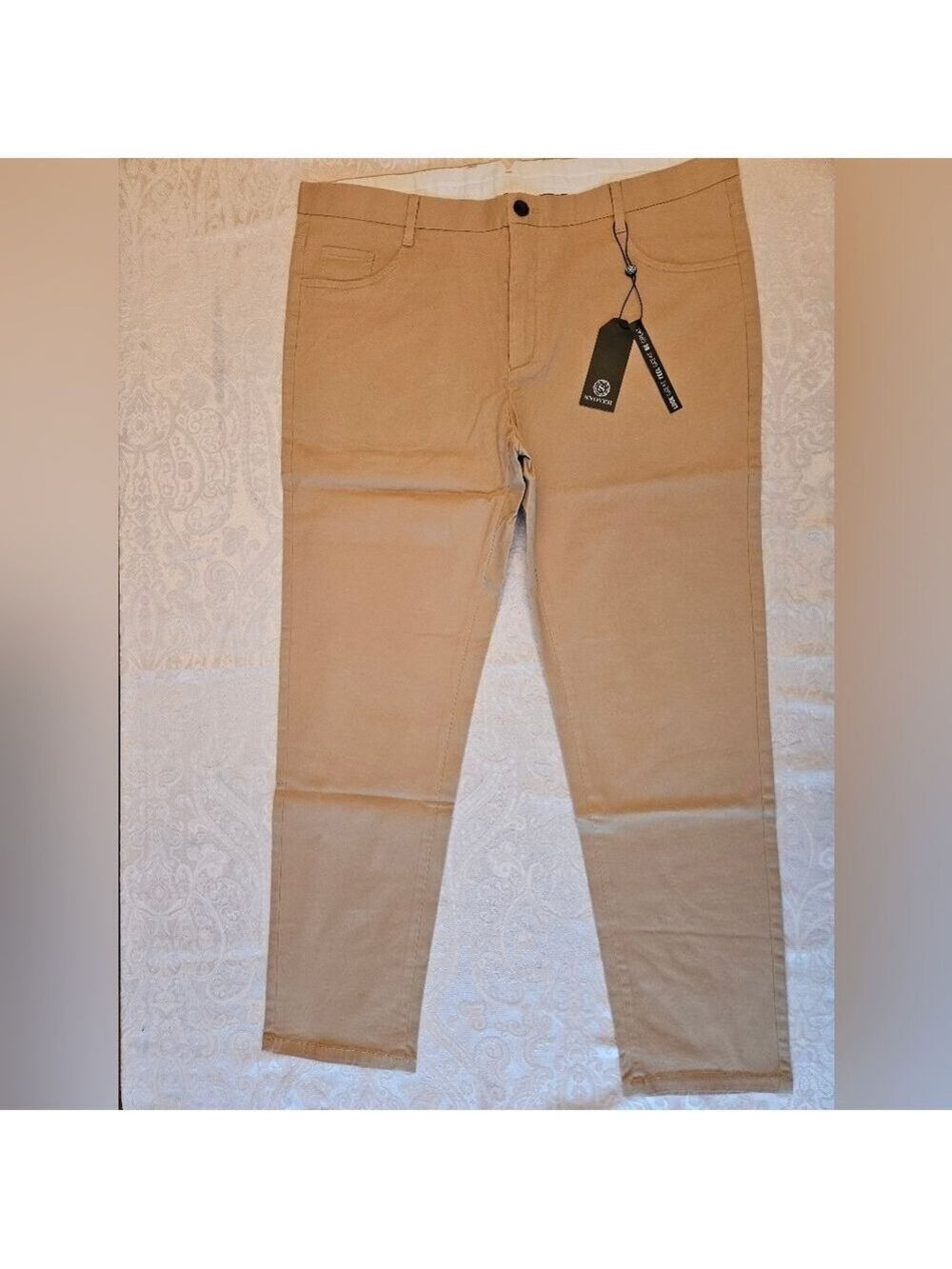 Classic Men's Cotton Khaki Chino Pants, Size 42, Snover, NWT